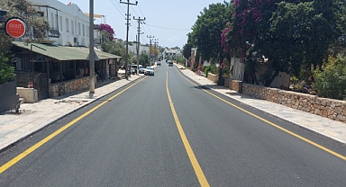 Bodrum Mümtaz Ataman Caddesinde Asfalt Çalışması Tamamlandı