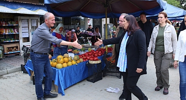 Çerçioğlu Sultanhisar Pazarı'nı Ziyaret Etti