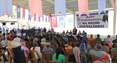 Büyükşehirden Seydikemer’li Kadın Üreticilere Kıl Keçesi Desteği