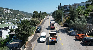 Büyükşehir Bodrum’un Yollarını Güvenli Hale Getiriyor