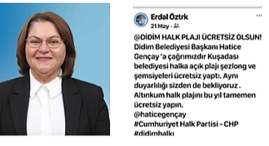 Didim Halk Plajları Ücretsiz Oldu