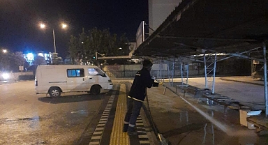 Didim’de Semt Pazarlarında Temizlik Yapıldı