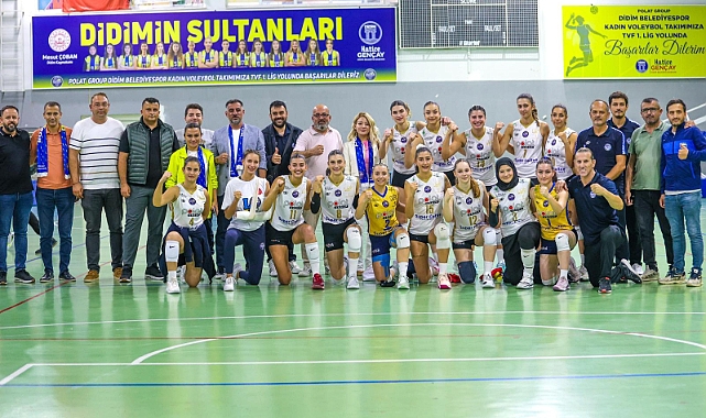 Polat Group Didim Belediyespor Kadın Voleybol Takımı Galibiyet Serisini Sürdürdü